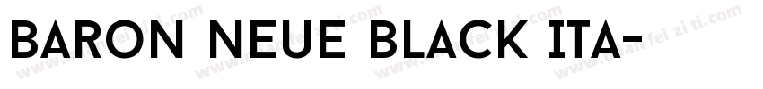Baron Neue Black Ita字体转换